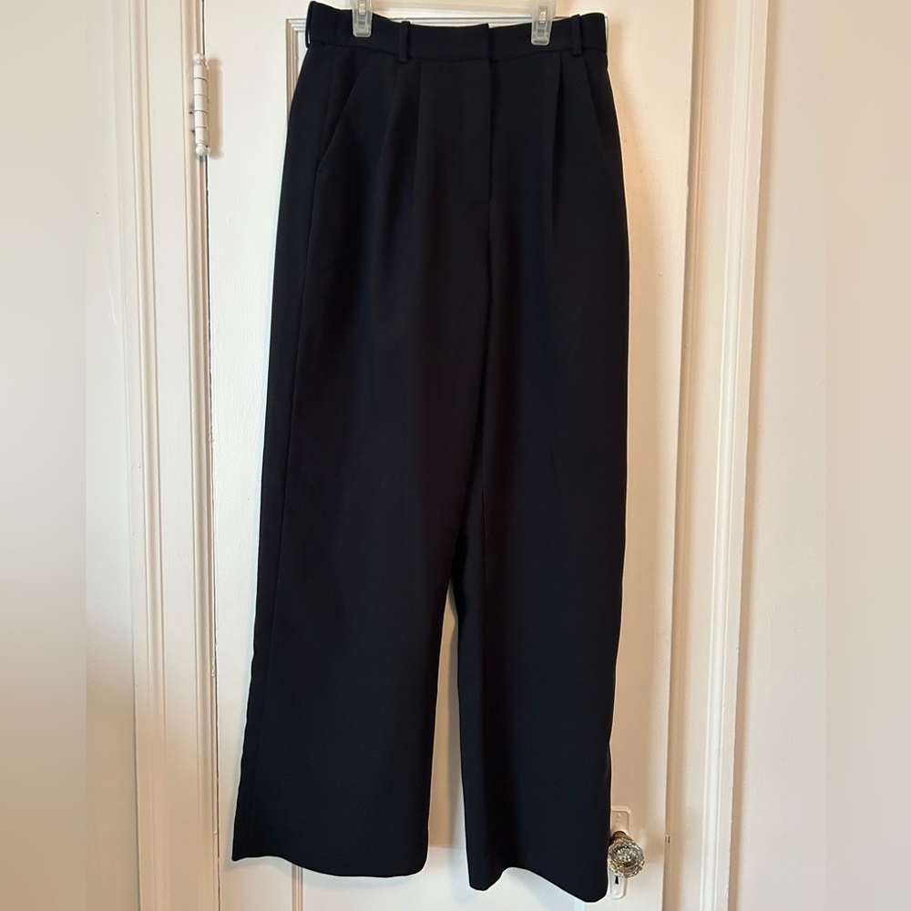 Abercrombie & Fitch Black Wide Leg Trousers